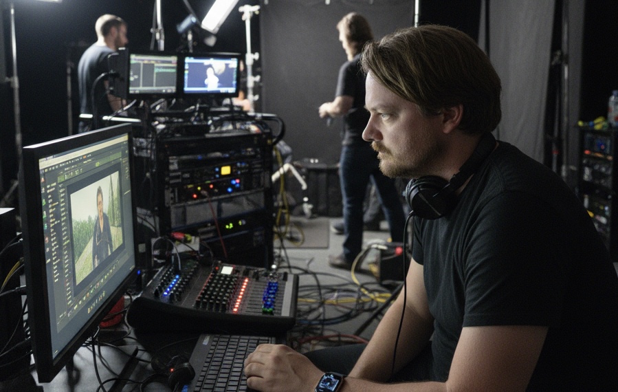 Professional video production behind the scenes 2